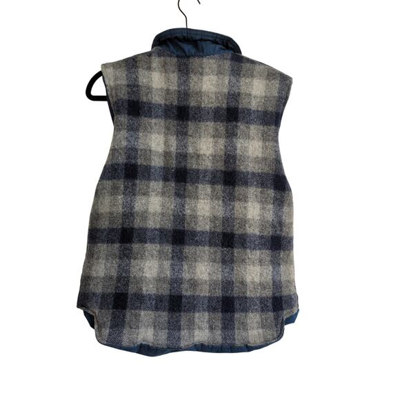 Vintage Woolrich Blue / Plaid Vest size M - Picture 5 of 5